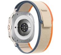 EKSIL Correa de nailon para Samsung Galaxy Watch Ultra 47mm, pulsera deportiva sin huecos, Correa de reloj para Samsung Watch Ultra band Correa(Orange beige)