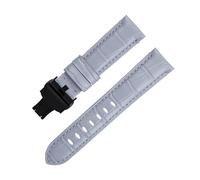 EKSIL Correa de reloj de piel de vaca suave de bambú auténtico de 20 mm, 22 mm, 24 mm, para correa Panerai para accesorios de cinturón de la serie PAM441/438, 24mm