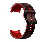 EKSIL Correa de silicona para Samsung Watch 6 5 4 44mm 40mm/4 Classic 46mm 42mm 5pro 45mm pulsera para Galaxy Watch 6Classic 43 47MM(BLACK WHITE,Watch 4 5 40mm 44mm)