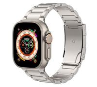 EKSIL Correa de titanio para Watch Band 49 mm 45 mm 44 mm 42 mm IWatch Ultra2 Ultra SE 2 SE Series 9 8 7 6 5 4 3 2 1, correa de reloj de repuesto de titanio con cierre plegable(Titanium)