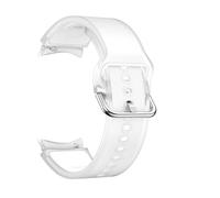 EKSIL Correa de verano de 20mm para Samsung Galaxy Watch 7 FE, reloj de 40mm, 6 correas clásicas de 47mm, accesorios para senderismo y mujer y hombre(Transparent White,Watch 6 5 4 44mm)