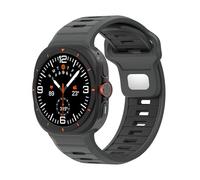 EKSIL Correa deportiva de silicona para Galaxy Watch Ultra, banda de dos colores con bucle suave de 47mm para Galaxy 7 Ultra, correa de reloj sin huecos(Grey)