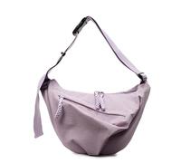 EKSMA Bolso de media luna for mujer, bandolera, bolso de media luna, bolso estilo hobo, bolso de hombro con múltiples bolsillos y correa ajustable for viajes, compras y trabajo.(Purple)