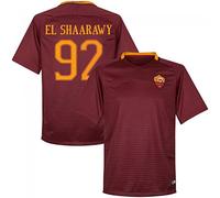 EKUKJSC-Sports 2016 2017 como romaníes Camiseta 92 Stephan El Shaarawy Home Fútbol Fútbol Jersey de Flores en Rojo, European Soccer League, Hogar, Hombre, Color Rojo, tamaño Large