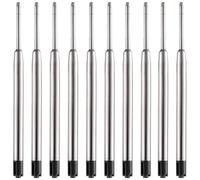 Ekunbuy Bolígrafo táctico para autodefensa, bolígrafo táctico con carcasa de aluminio de aviación, mango antideslizante y rompevitas de acero de tungsteno (10 minas negras)