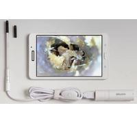 Ekuore Otoscopio Digital Veterinario Portátil con Conexión WiFi a Smartphone, Visualización en Tiempo Real, 6 Luces LED, IP67, para Examen de Oído, Dentadura y Piel