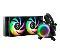 EKWB EK Nucleus AIO CR240 Lux D-RGB All-in-One Liquid CPU Kühler mit EK FPT Lüftern, Wasserkühlung Computerteile, 120 mm Lüfter, kompatibel mit den esten Intel & AMD CPUs