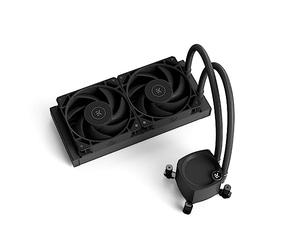 EKWB Water Blocks Nucleus CR240 Dark All-in-One Liquid CPU Refrigerador con ventiladores EK FPT, con refrigeración por agua, ventiladores de 120 mm, compatible con las CPU Intel y AMD más populares