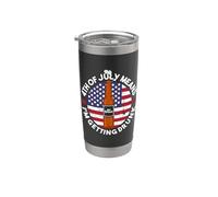 El 4 de julio significa que me estoy emborrachando Patriotic American Vaso térmico de acero inoxidable de doble pared
