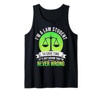 El Abogado Nunca se equivoca a los Estudiantes de Derecho Camiseta sin Mangas