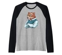 El Abrazo del Abuelo. El Amor del Abuelo Camiseta Manga Raglan