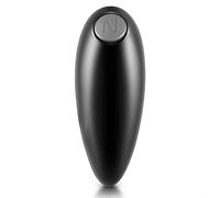 El abrelatas eléctrico de borde liso abre automáticamente latas con tecnología de corte lateral para una mayor seguridad en la cocina