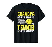 El Abuelo es mi Nombre El Tenis es mi Juego Jugador de Tenis Camiseta