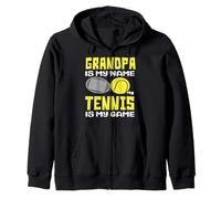 El Abuelo es mi Nombre El Tenis es mi Juego Jugador de Tenis Sudadera con Capucha