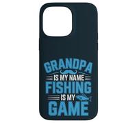 El abuelo es mi nombre Pesca es mi juego abuelo pescador Carcasa para iPhone 14 Pro Max