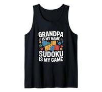 El abuelo es mi nombre Sudoku es mi juego Camiseta sin Mangas