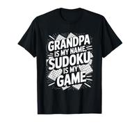 El abuelo es mi nombre Sudoku es mi juego divertido Camiseta