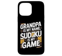 El abuelo es mi nombre Sudoku es mi juego divertido Carcasa para iPhone 13 Pro Max