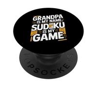 El abuelo es mi nombre Sudoku es mi juego divertido PopSockets PopGrip Adhesivo