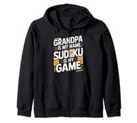 El abuelo es mi nombre Sudoku es mi juego divertido Sudadera con Capucha