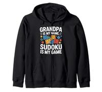El abuelo es mi nombre Sudoku es mi juego Sudadera con Capucha