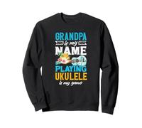 El Abuelo es mi Nombre Tocar el Ukelele es mi Jugador del Juego Sudadera