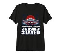 El accidente OVNI aterriza la Playa de California Camiseta Premium