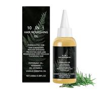 El Aceite Capilar 10 en 1 con Romero y Menta Orgánicos fortalece y repara el cabello, nutre y repara profundamente el cabello fino o debilitado, e hidrata el cuero cabelludo.