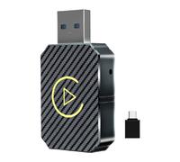 El Adaptador automático de Autroid Autroid inalámbrico Enchufe y Reproduce 2 en 1 Mini Caja BT Smart AI Box para OEM Wired CarPlay/AndRiod Auto Cars