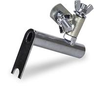 El adaptador de paleta Marshalltown con junta giratoria, rojo, conecta el mango con una paleta de mano a una herramienta para alisar pisos