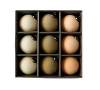 El adorno mide 8 cm, lo que lo hace ideal para la decoración del árbol de Navidad, decoración de árbol de Navidad con textura lujosa. El tamaño de 8 cm proporciona una proporción perfecta de adorno