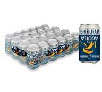 El Aguila Sin Filtrar Cerveza Lager Especial Pack Lata, 24 x 33cl