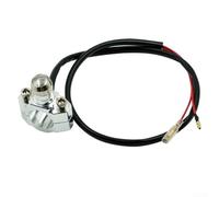 El alcance adecuado del cable de 25 pulgadas en el interruptor del manillar de motocicleta de 78 pulgadas garantiza opciones de configuración flexibles (plateado)