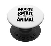 El Alce es mi Animal Espiritual PopSockets PopGrip Adhesivo