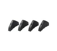 El Alerón Trasero 4 Uds Universal Modificado Difusor Parachoques Trasero Spoiler Negro Rojo ABS Parachoques Trasero Difusor Labio Anticolisión Coche Alerón Trasero(Negro)