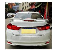 El Alerón Trasero para City 2015-2018 con Luces LED Tapa Trasera Maletero Alerón Cola Pato Alas Personalización Automóviles Carbono Negro Coche Alerón Trasero(Blanco)