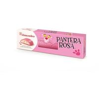 El Almendro, Pantera Rosa, Turrón Praliné de Chocolate Blanco con Relleno Cremoso y Trozos de Bollo, Sabor Pantera Rosa, Ideal para Cesta Navidad, Made in Spain, 146 Gramos