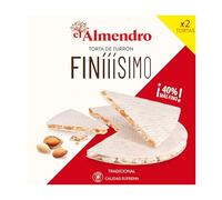 El Almendro, Torta de Turrón Finííísimo, Turrón con Miel y Almendras Seleccionadas, Sin Gluten, Aromas, Colorantes ni Aceite de Palma, Ideal para Cesta Navidad, Made in Spain, 170 Gramos