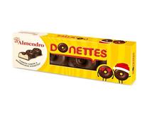 El Almendro, Turrón Donettes, Dulce Navideño Sabor Chocolate, Ideal para Regalo o Cestas de Navidad, 150 Gramos