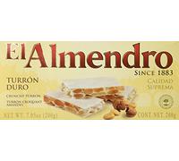 El Almendro Turrón Dur Suprema 200 g, 6 unidades, G (paquete de 6)