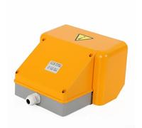 El aluminio alojó el interruptor doble 15A 110V del pedal para la integración con la maquinaria controlada del PLC y las células de trabajo automatizadas