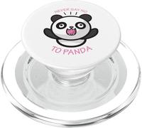 El Amante de los Pandas de Aspecto Divertido y Tonto Nunca le Diga no a los Pandas PopSockets PopGrip para MagSafe