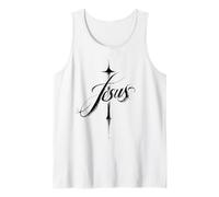El Amor de Jesucristo Fe Cristiana Atemporal Camiseta sin Mangas
