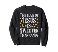 El Amor de Jesús es más Dulce Que Candy Christian Halloween Sudadera