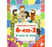 El amor de Jesús/ The Love of Jesus: Book + 6 Puzzle (Rompecabezas Bíblico 6 En 1/ 6 -in- 1 Puzzle Bible Book)