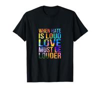 El amor debe ser más fuerte en colores del arco iris Camiseta