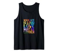El Amor Debe ser más Fuerte en Colores del Arco Iris Camiseta sin Mangas