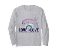 El Amor es Amor Looney Tunes Rainbow Pride Igualdad Manga Larga