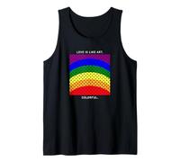 El amor es como el arte - Colorido - Arte geométrico del orgullo gay LGBTQ Camiseta sin Mangas