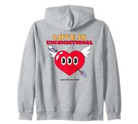 El Amor es incondicional y Todo lo Que Necesitas (Declaración Positiva) Sudadera con Capucha